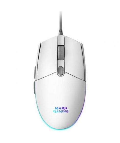 Mars Gaming MMG Raton Gaming USB 3200dpi - Iluminacion RGB Flow - 5 Botones - Uso Diestro - Cable de 1.60m