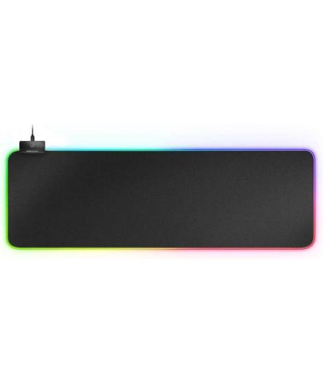 Mars Gaming MMPRGB2 Alfombrilla RGB XXL con HUB USB2.0 - Deslizamiento Nanotextil - Iluminacion RGB Control - Diseño XXL - 2 Pue