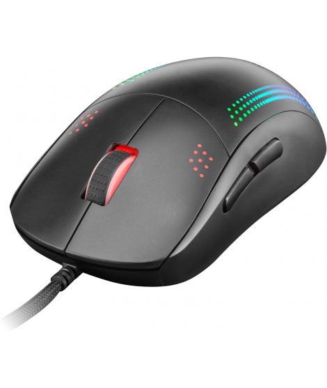 Mars Gaming MMPRO Raton Profesional Ambidiestro 32K DPI - Diseño Ambidiestro Ultraligero - Iluminacion RGB Chroma - Switches Mec