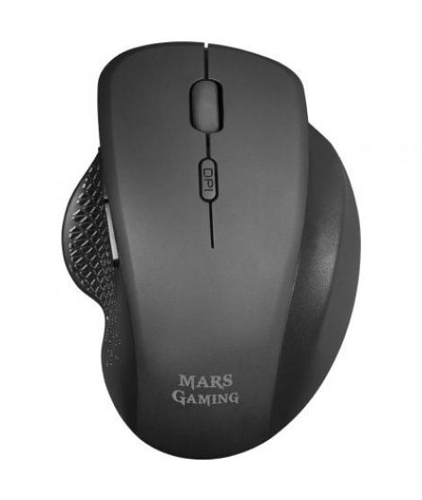 Mars Gaming MMWERGO Raton Inalambrico USB 3200dpi - Diseño Ergonomico - Switches Mecanicos Kailh - Uso Diestro