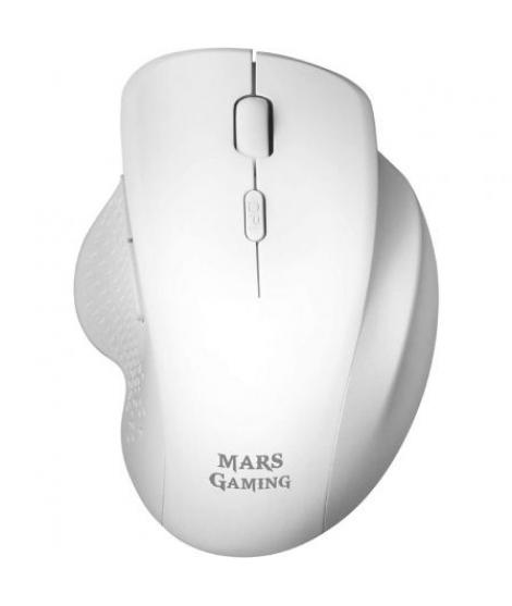 Mars Gaming MMWERGO Raton Inalambrico USB 3200dpi - Diseño Ergonomico - Switches Mecanicos Kailh - Uso Diestro