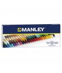 Manley Pack de 50 Ceras Blandas de Trazo Suave - Ideal para Tecnicas y Aplicaciones Variadas - Amplia Gama de Colores -