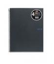 Miquel Rius Notebook4 Cuaderno de Espiral Formato A4 - 160 Hojas Lisas Microperforadas con 4 Taladros - Cubiertas de Carton Extr