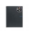 Miquel Rius Notebook4 Cuaderno de Espiral Formato A5 - 160 Hojas de 90gr Microperforadas con 2 Taladros - Cubiertas de Carton Ex