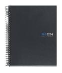 Miquel Rius Notebook4 Cuaderno de Espiral Formato A5 - 160 Hojas Lisas Microperforadas con 2 Taladros - Cubiertas de Carton Extr