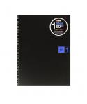 Miquel Rius Notebook1 Cuaderno de Espiral Formato A4 - 80 Hojas Microperforadas con 4 Taladros - Cuadricula 5x5 - Banda de las H