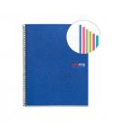Miquel Rius Notebook6 Cuaderno de Espiral Formato A4 - 150 Hojas de 70gr Microperforadas con 2 Taladros - Cubiertas de Polipropi