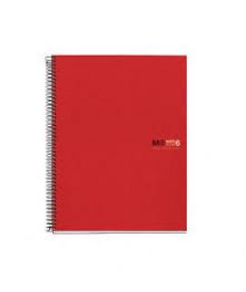 Miquel Rius Notebook6 Cuaderno de Espiral Formato A5 - 150 Hojas de 70gr Microperforadas con 2 Taladros - Cubiertas de Polipropi