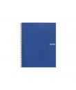 Miquel Rius Notebook6 Cuaderno de Espiral Formato A5 - 150 Hojas de 70gr Microperforadas con 2 Taladros - Cubiertas de Polipropi