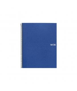 Miquel Rius Notebook6 Cuaderno de Espiral Formato A5 - 150 Hojas de 70gr Microperforadas con 2 Taladros - Cubiertas de Polipropi