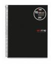 Miquel Rius Notebook10 Cuaderno de Espiral Formato A4 - 200 Hojas de 70gr Microperforadas con 4 Taladros - Cubiertas de Poliprop