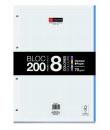 Miquel Rius Bloc8 Bloc Encolado Formato A4 - 200 Hojas de 70gr con 4 Taladros - Base de Carton - Cuadricula 5x5
