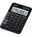 Casio MS-20UC Calculadora de Sobremesa Pequeña - Pantalla LCD de 12 Digitos - Alimentacion Solar y Pilas - Color Negro