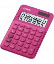 Casio MS-20UC Calculadora de Sobremesa Pequeña - Pantalla LCD de 12 Digitos - Alimentacion Solar y Pilas - Color Rosa Fucsia