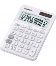 Casio MS-20UC Calculadora de Sobremesa Pequeña - Pantalla LCD de 12 Digitos - Alimentacion Solar y Pilas - Color Blanco