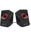 Mars Gaming MS1 Altavoces 2.0 10W USB, Jack 3.5mm - 6 Drivers de Sonido: 2 Activos y 4 Pasivos - Control de Volumen