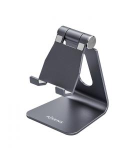 Aisens Soporte de Sobremesa Tamaño M Ajustable (1 Pivote) para Movil / Tablet - Color Gris