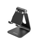 Aisens Soporte de Sobremesa Tamaño M Ajustable (1 Pivote) para Movil / Tablet - Color Negro