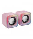 Mars Gaming MSCUBE Altavoces 8W - Iluminacion RGB - Sonido DSP - USB, Entrada Jack 3.5mm - Compactos y Ligeros