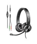 NGS MSX 11 Pro Auriculares con Microfono Flexible - Diadema Ajustable - Almohadillas Acolchadas - Control en Cable - Cable de