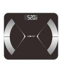 Muvip Body Muscle Bascula de Baño Digital Bluetooth - Pantalla LCD - Plataforma de Cristal Templado - 10 Memorias - Peso Max. 18