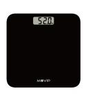 Muvip Bascula Digital de Baño - Capacidad 180Kg - Sensores Alta Precision - Color Negro
