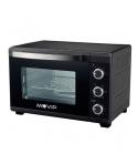 Muvip Horno 1600W 25L - Regulador de Temperatura 100º-230º - Exterior de Acero con Revestimiento - Selector de Tiempo - Puerta d