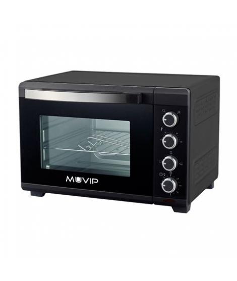 Muvip Horno 2000W 48L - Regulador de Temperatura 100º-230º - Exterior de Acero con Revestimiento - Selector de Tiempo - Puerta d