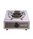 Muvip Serie Strong Cocina de Gas Inox 1 Fuego - Encendido Piezoelectrico - Quemador de Hierro Fundido Desmontable