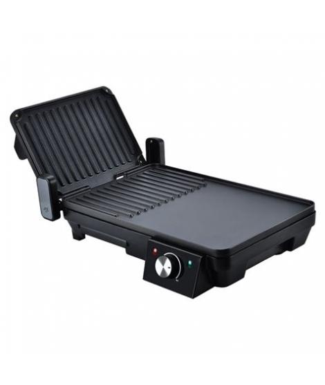 Muvip Sandwichera + Plancha Asar 2000W - Apertura hasta 180º - Placas Grill + Lisa - Selector de Temperatura - Placa Superior B
