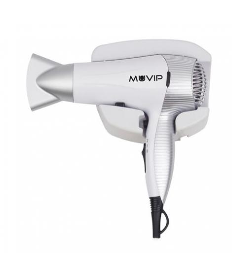 Muvip Secador de Pelo 2200W - Motor DC - Base para Colgar en Pared - 2 Velocidades y 3 Temperaturas - Boton Aire Frio - Cable