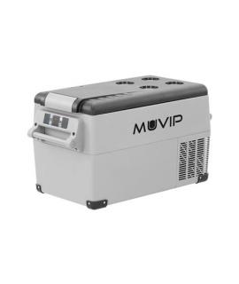 Muvip Nevera Portatil de Compresor 35L - Proteccion Bateria Vehiculo - Luz LED - Temperatura -20º/+20º - Conexion 12/24/220V - C