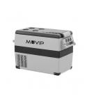 Muvip Nevera Portatil de Compresor 45L - Luz LED Interior - Proteccion Bateria Vehiculo - Temperatura -20º/+20º - Conexion 12/24