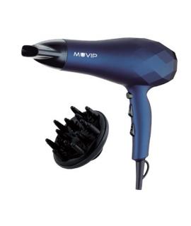 Muvip Secador de Pelo 2200W - 2 Velocidades - 3 Temperaturas de Secado - Gran Difusor de Aire - Color Azul