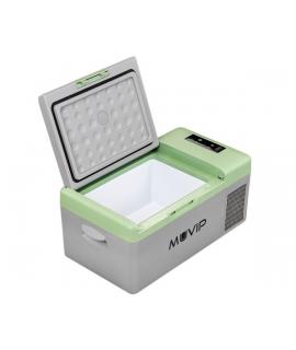 Muvip Nevera de Compresor Portatil 15 Litros 50W - Asas de Transporte - Compresor Silencioso - Color Gris