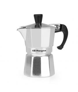 Orbegozo KF 100 Cafetera Italiana Compacta - Delicioso Cafe en una Taza - Mango Ergonomico - Valvula de Seguridad - Facil Limpie