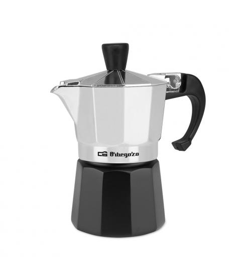 Orbegozo KFM 130 Cafetera de Aluminio Aromatica - Capacidad para una Taza - Segura y Facil de Manipular - Compatible con Diferen