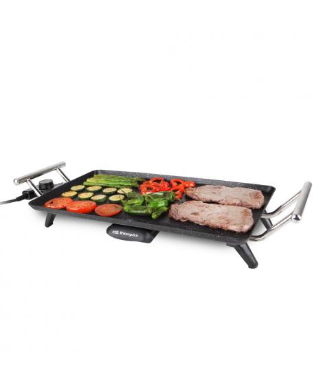 Orbegozo TBC Tabla de Asador Ceramica - Cocina Saludable sin Residuos - Transportable a la Mesa - Facil Limpieza - Potencia 2500