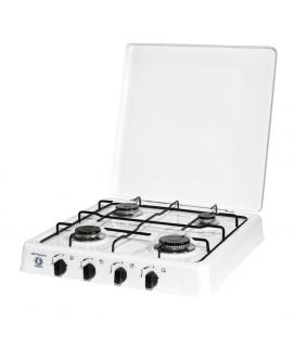 Orbegozo Hornillo a Gas FO 4550 Blanco - 4 Quemadores Esmaltados - Potencia de 750W a 1900W - Tipo de Gas G-30/G31 - Presion de 