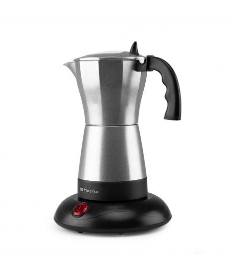 Orbegozo KFE 660 Cafetera Italiana Electrica Comparte Diversion con 6 Tazas de Cafe Caliente en Minutos Potencia 480W - Apagado 