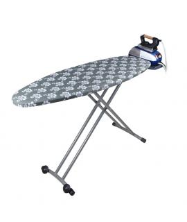 Orbegozo TP 6500 Tabla de Planchar Plegable - Altura Ajustable hasta 93cm - con Ruedas para Facil Transporte - Soporte Centro pa