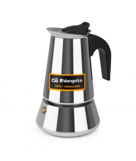 Orbegozo KFI 460 Cafetera de Acero Inoxidable Resistente y Versatil - Capacidad para 4 Tazas - Apta para Todo Tipo de Fuegos - A