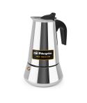 Orbegozo KFI 660 Cafetera Italiana de Acero Inoxidable - Capacidad para 6 Tazas - Compatible con Diferentes Tipos de Cocinas - A