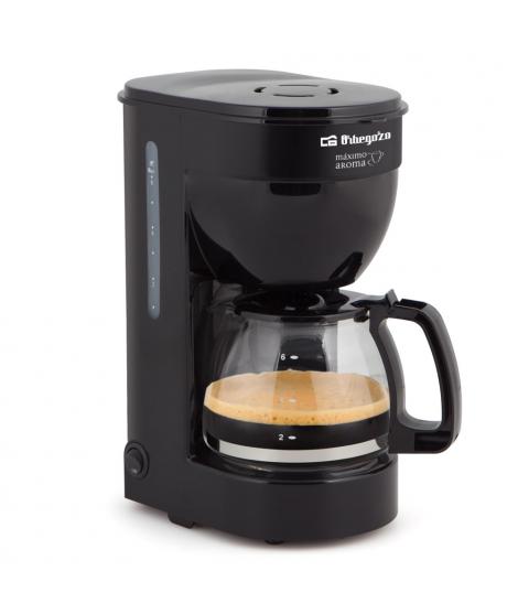 Orbegozo CG 4014 Cafetera de Goteo Negra - Disfruta de 6 Tazas de Cafe Caliente con Rapidez y Comodidad - Filtro Permanente - Ja