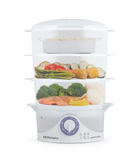 Orbegozo HPE 3000 Vaporera Multifuncional - Cocina Saludable y Completa en un Solo Equipo - Temporizador de 60 Minutos - Capacid