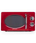 Orbegozo MI 2020 Microondas Vintage Rojo - 20L - 700W - 6 Niveles de Potencia - Temporizador 30min - Descongelacion Rapida - Dis