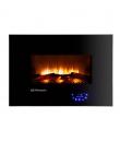 Orbegozo 8000 Chimenea Electrica Efecto Fuego Real - Potencia 1800W - Panel de Control Tactil - 5 Niveles de Intensidad de Llama