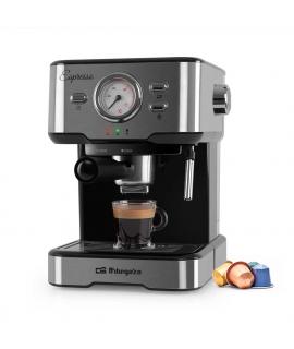 Orbegozo Cafetera Espresso EX 5500 Orbegozo - Intenso Cafe Cremoso con Aroma a Grano Recien Molido - Presion de 20 Bar y 1100W d