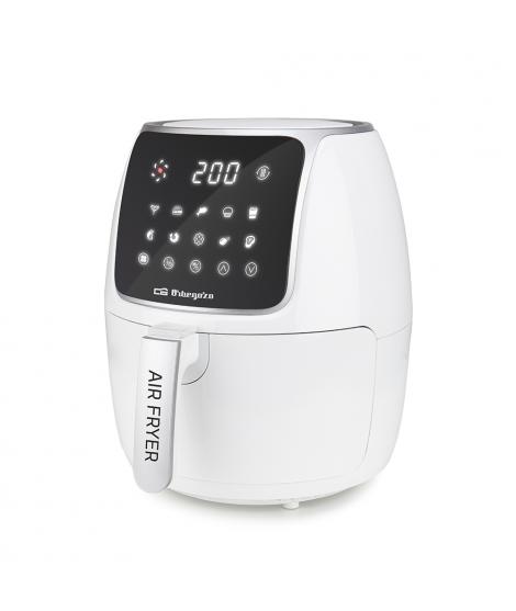 Orbegozo FDR 64 Freidora sin Aceite Saludable - Potencia 1300-1500W - Capacidad 4 Litros - 12 Programas de Coccion - Pantalla LE