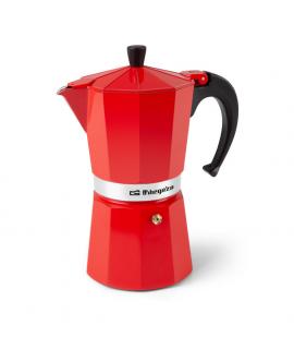 Orbegozo KFR 1240 Cafetera de Aluminio - Prepara 12 Tazas de Cafe en Minutos - Compatible con Diferentes Tipos de Cocinas - Mang